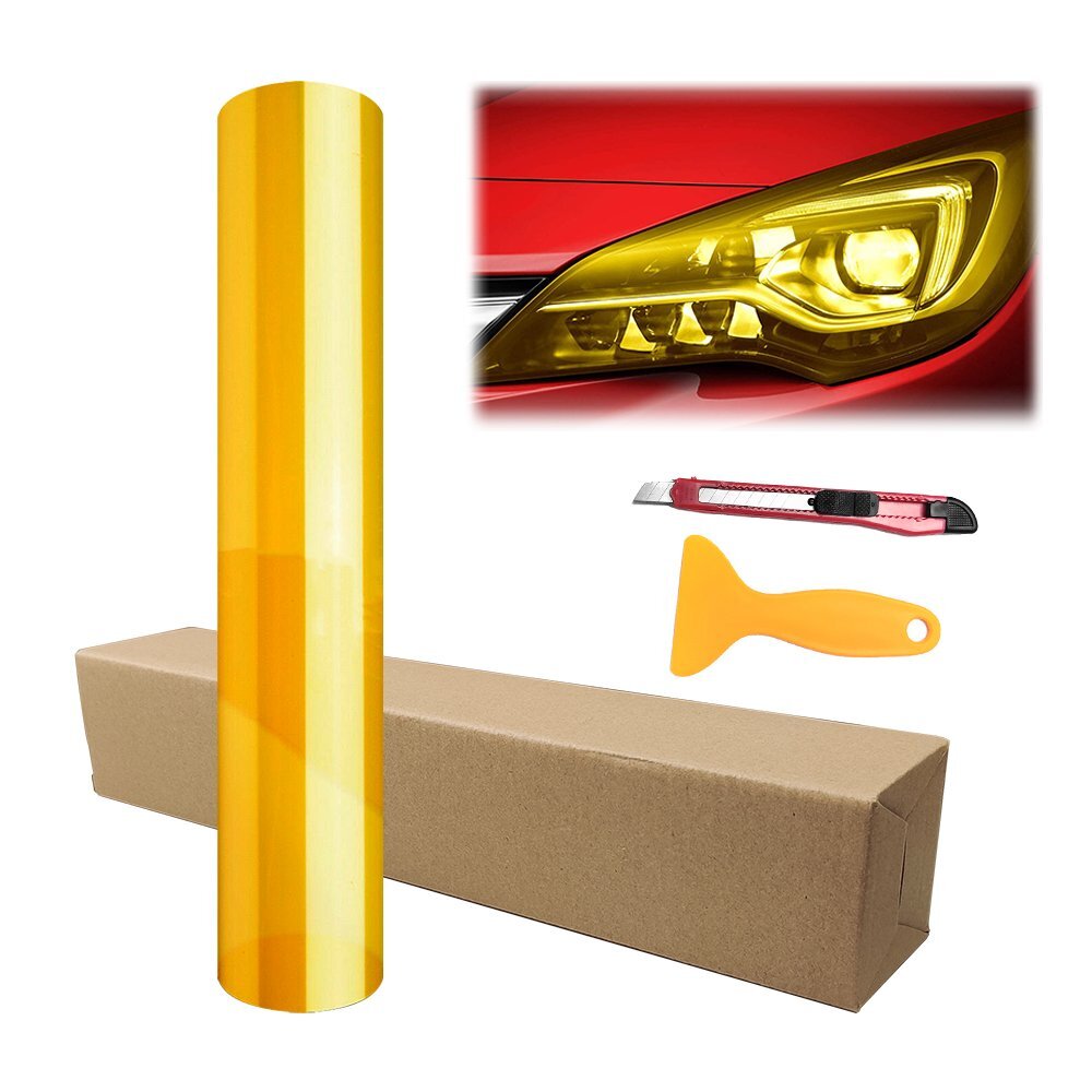 Car Headlight Taillight Fog Light Tint Film Wrap Sticker Protector Accessories