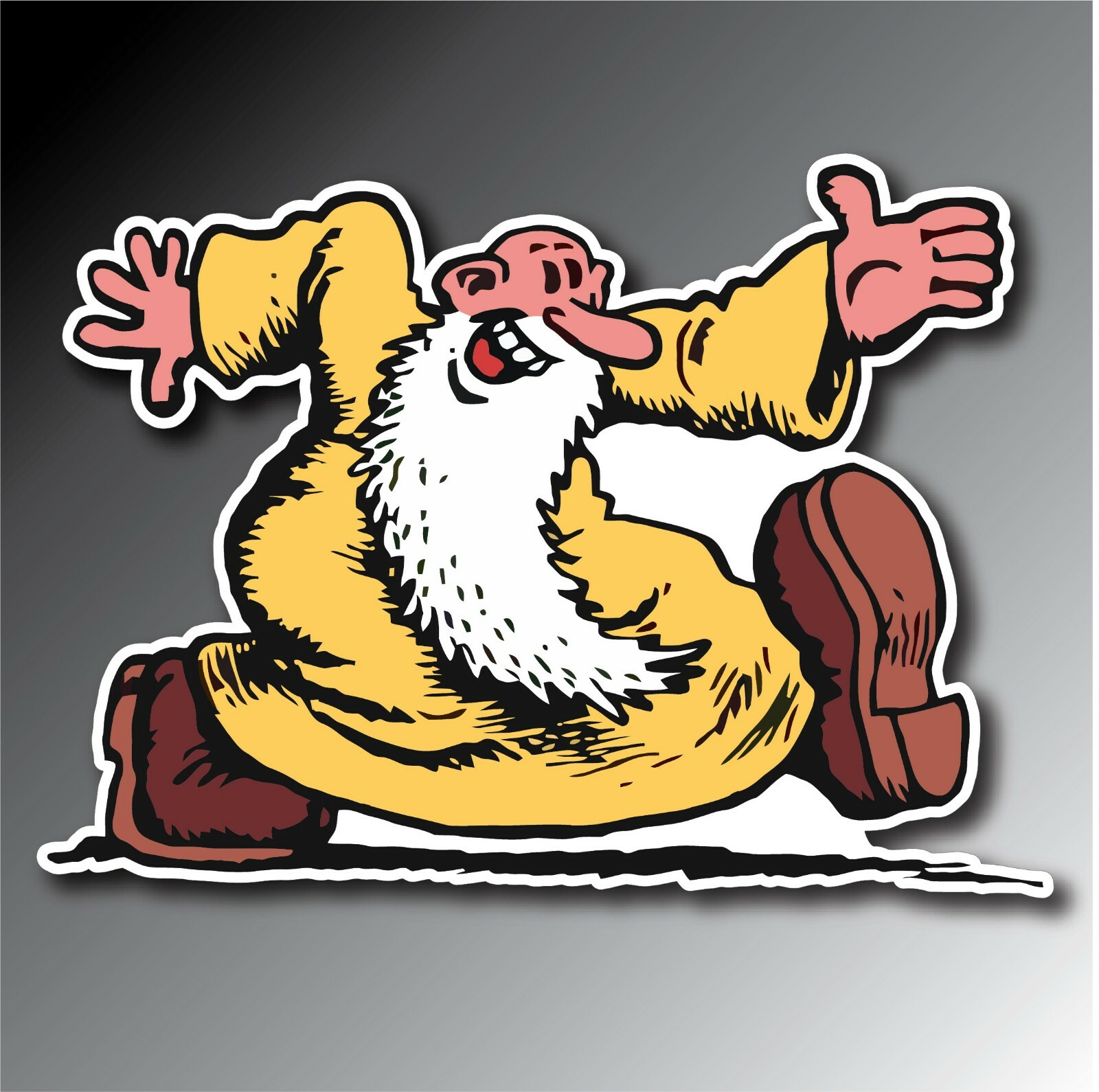 MR. NATURAL CRUMB’ COMIC DECAL STICKER 3M USA MADE TRUCK VEHICLE WINDOW WALL CAR