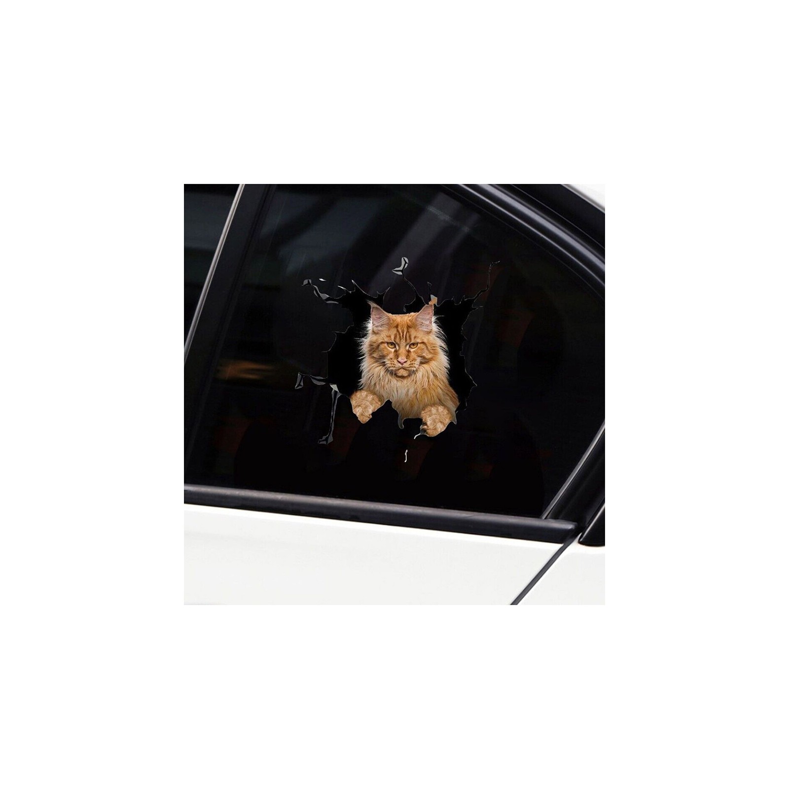 3D Cat Car Truck Exterior Decorative Sticker Vinyl Window Decals Universal f