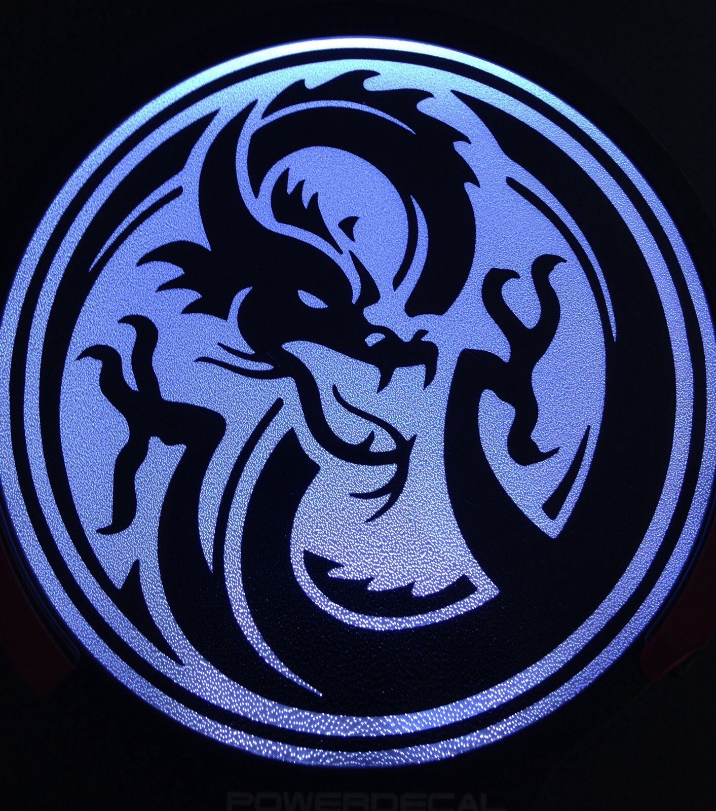 Dragon Light Up Decal Powerdecal Backlit LED Motion Sensing Auto Decal