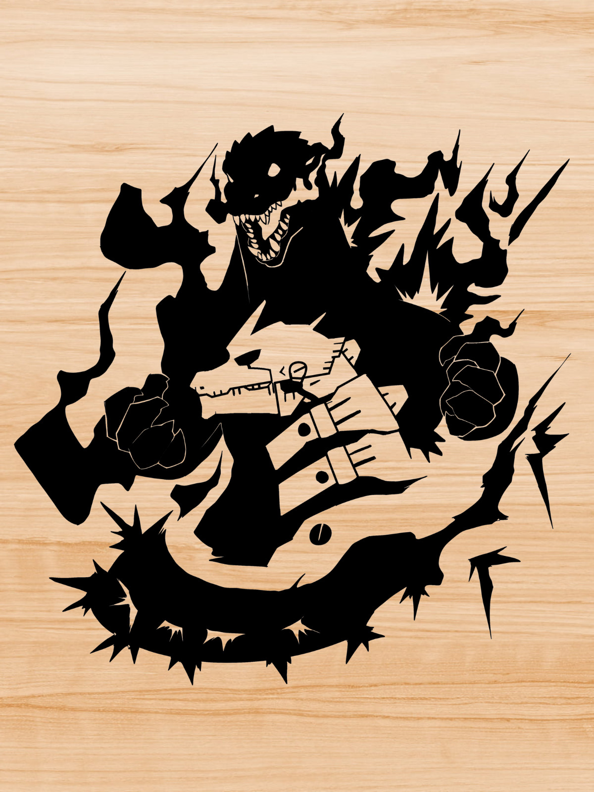 Vinyl Decal Car Truck Sticker – Godzilla VS Mechagodzilla You Pick Size & Color