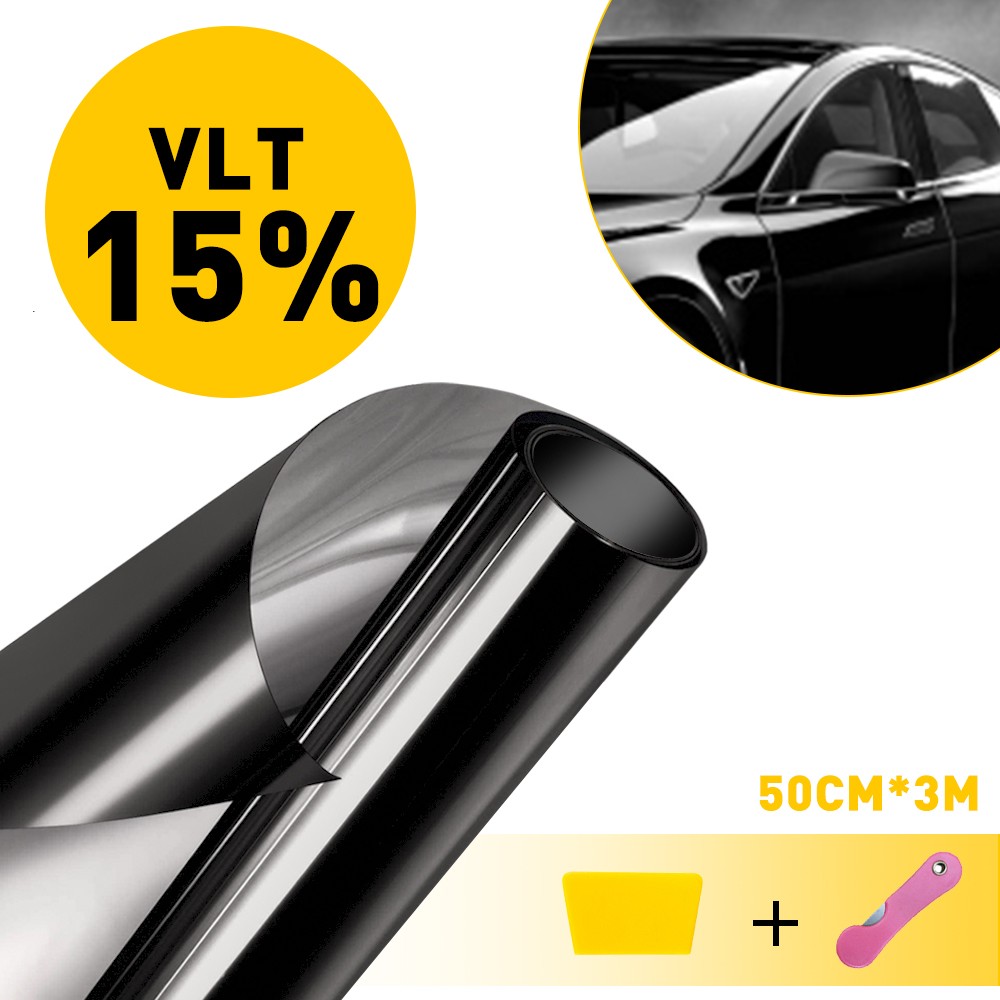 1-10 Uncut Roll Window Tint Film 15% VLT 20″ x 10′ ft Feet Car Home Office Glass