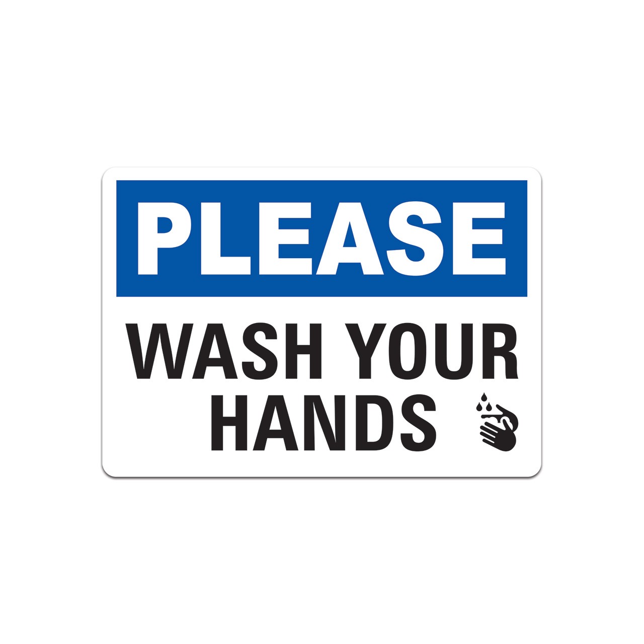 Please Wash Your Hands Sticker Decal