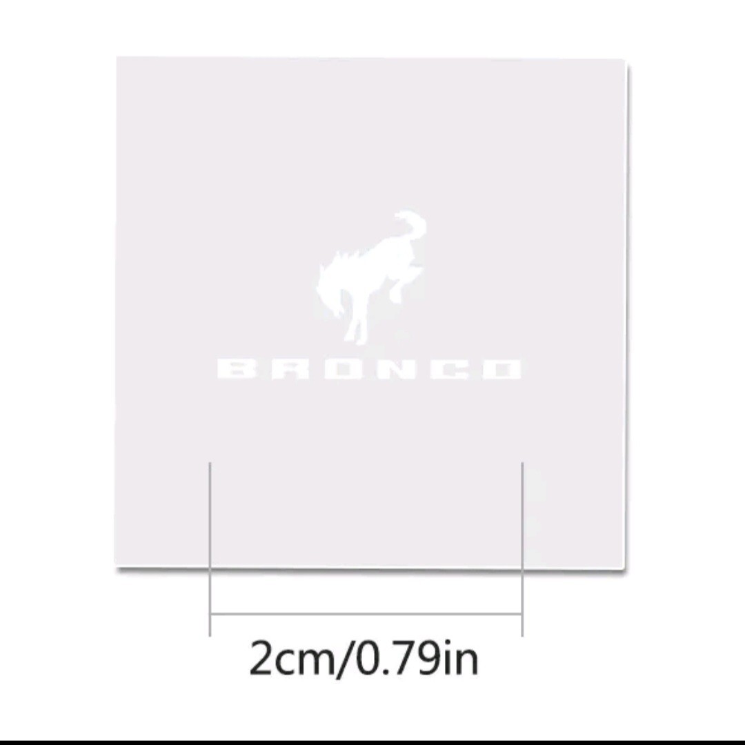 10pc Car Interior DIY Decorative Sticker Creative Emblem Badge Decal For BRONCO