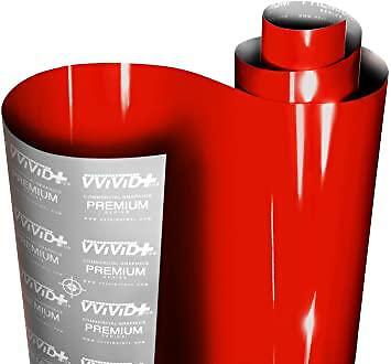VVivid 2021 VVivid+ Ultra Gloss Racing Red Vinyl Car Wrap Film | V418