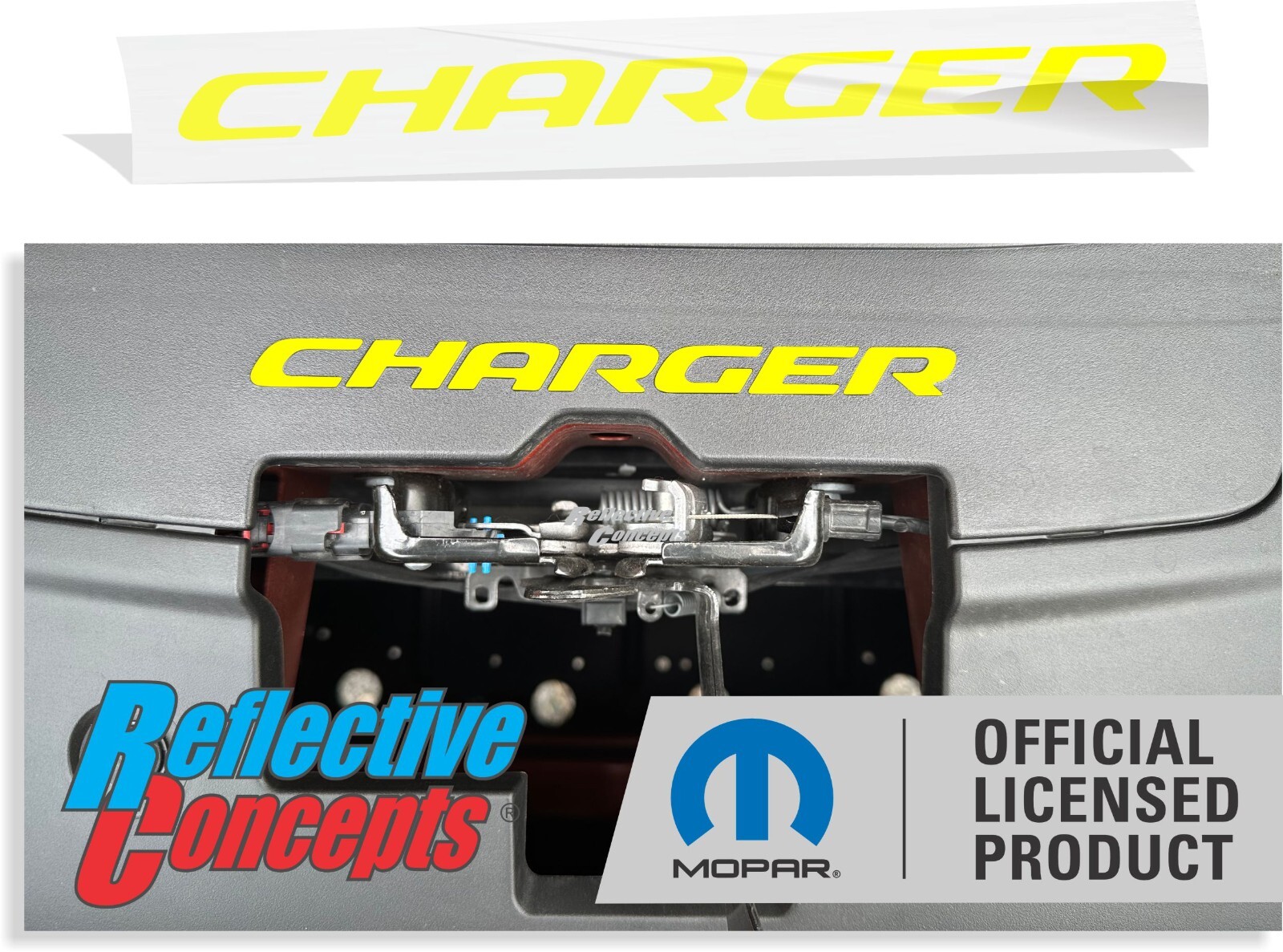 CHARGER Radiator Cover Lettering Overlay Decal for 2015-2023 Dodge Charger