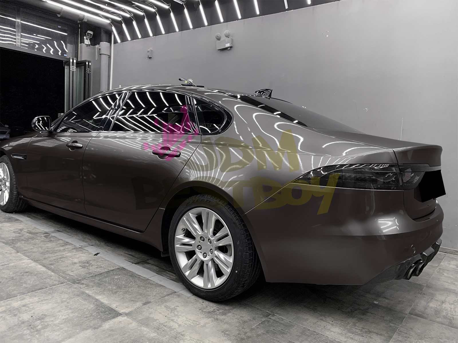 Premium Liquid Metallic Dark Agate Gray Auto Sticker Decal Vinyl Wrap Sheet Film