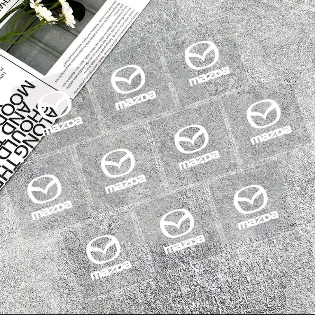 10pc Car Interior DIY Decorative Sticker Creative Emblem Badge Decal For MAZDA