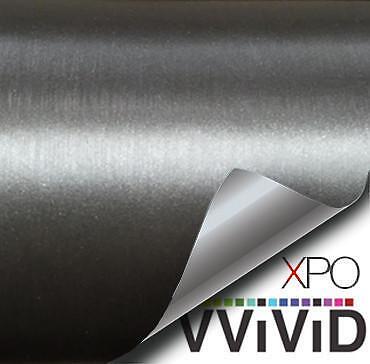 VVivid Xpo Gunmetal Brushed Steel Vinyl Wrap Film | V163