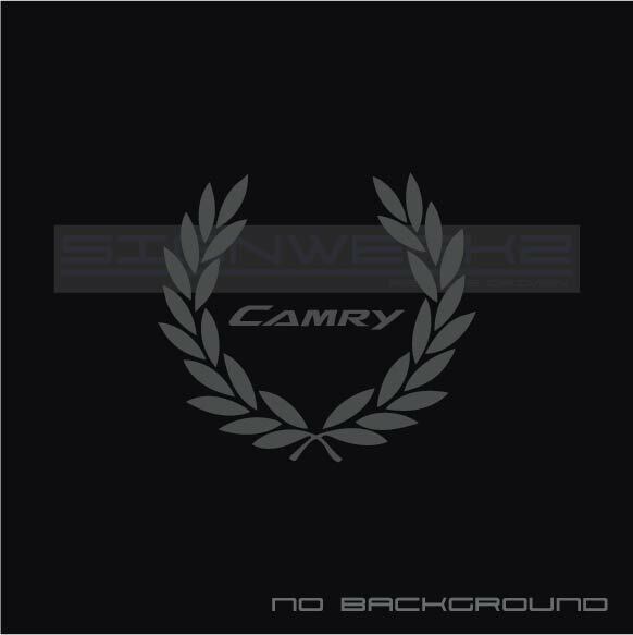 Toyota Camry New Racing Wreath Decal Sticker Pair