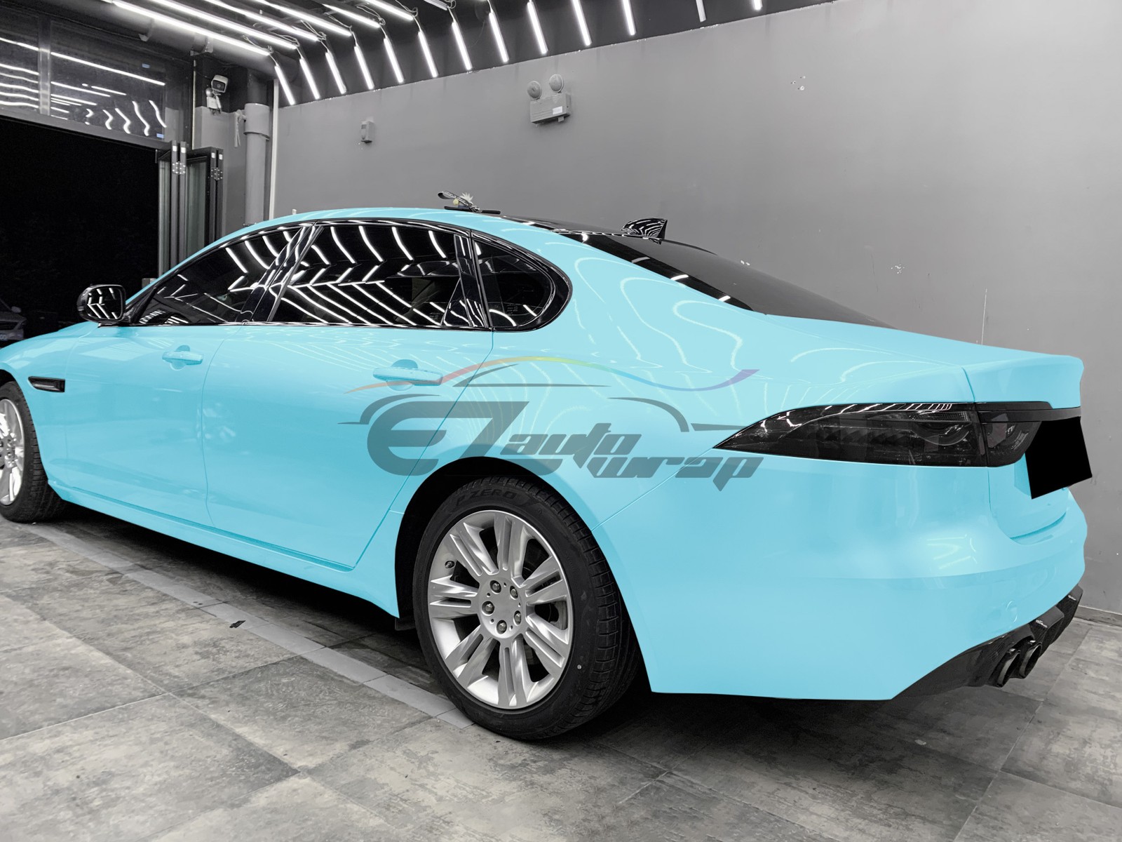 TPU Color Gloss Ice Blue PPF Paint Protection Film Dry Wet Apply Auto Vinyl Wrap