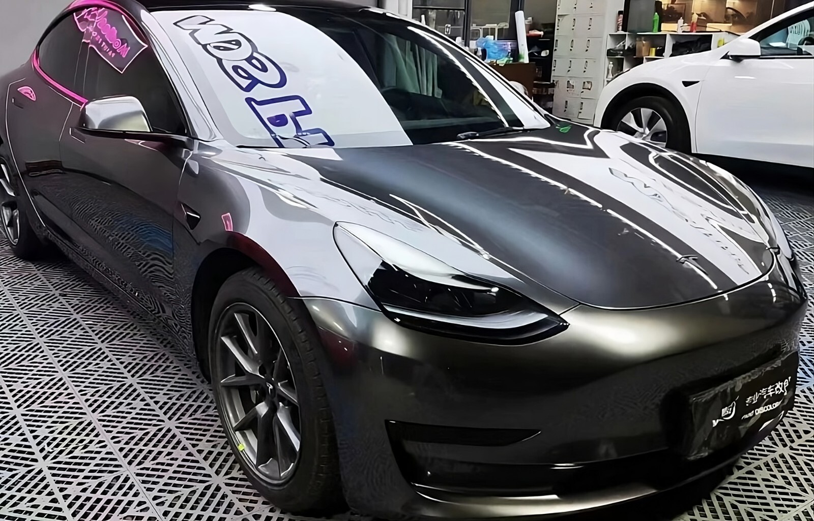5x56FT Liquid Metallic Agate Grey Wrap – Premium Quality Metallic Car Wrap Film