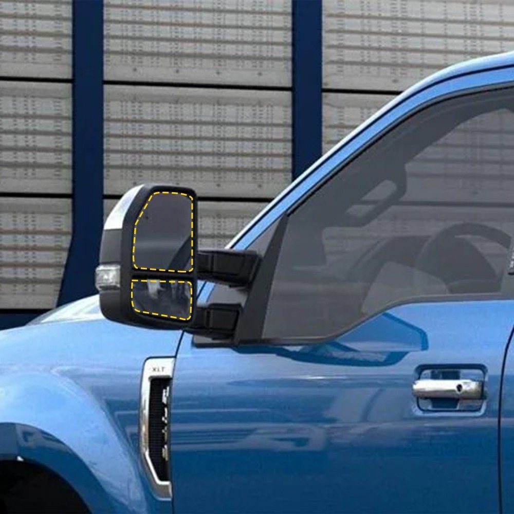 4/8X Towing Mirror Glass Heated Passenger Right Left For Ford F150 Pickup Truck