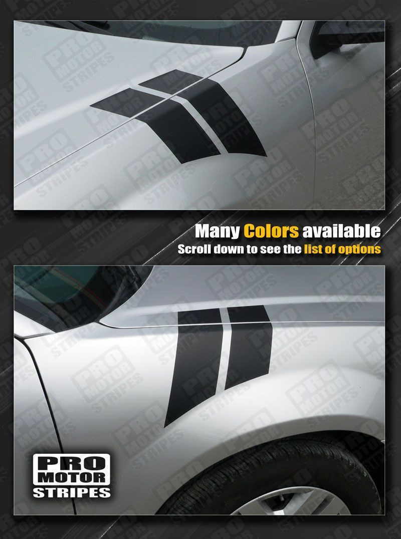 Dodge Avenger Fender Hash Side Stripes Decals 2008 2009 2010 Pro Motor