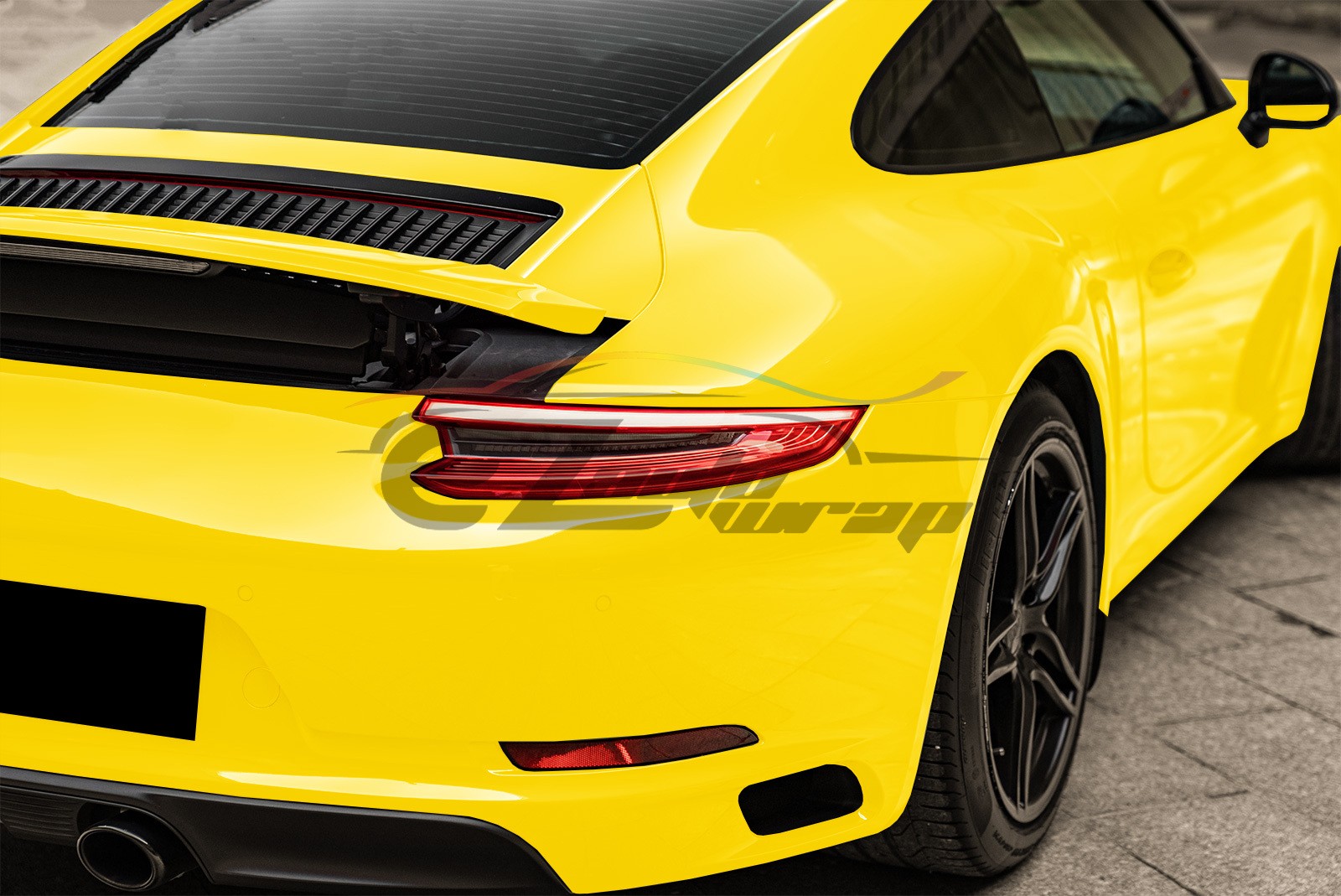 4″x8″ Sample PPF Lemon Yellow Gloss Vinyl Paint Protection Film Scratch Car Wrap