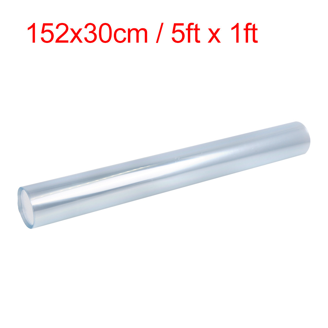 Car Wrap Vinyl Film Sticker 5ft x 1ft Clear Self-Adhesive Scratch-Resistant
