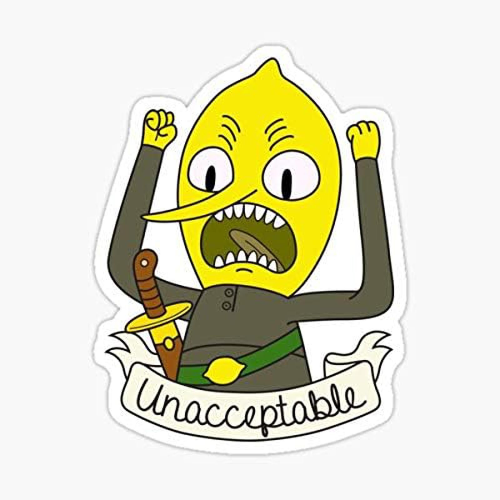 5″ Lemongrab Vinyl Bumper Sticker