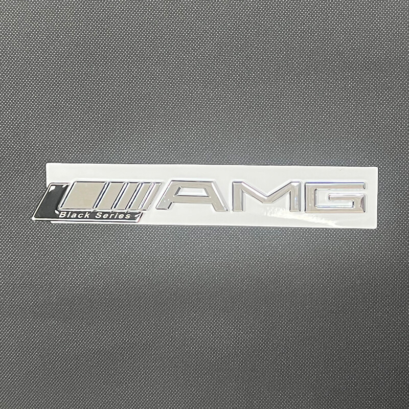 Black series Chrome AMG Letters Trunk Emblem Badge Sticker For Mercedes Benz