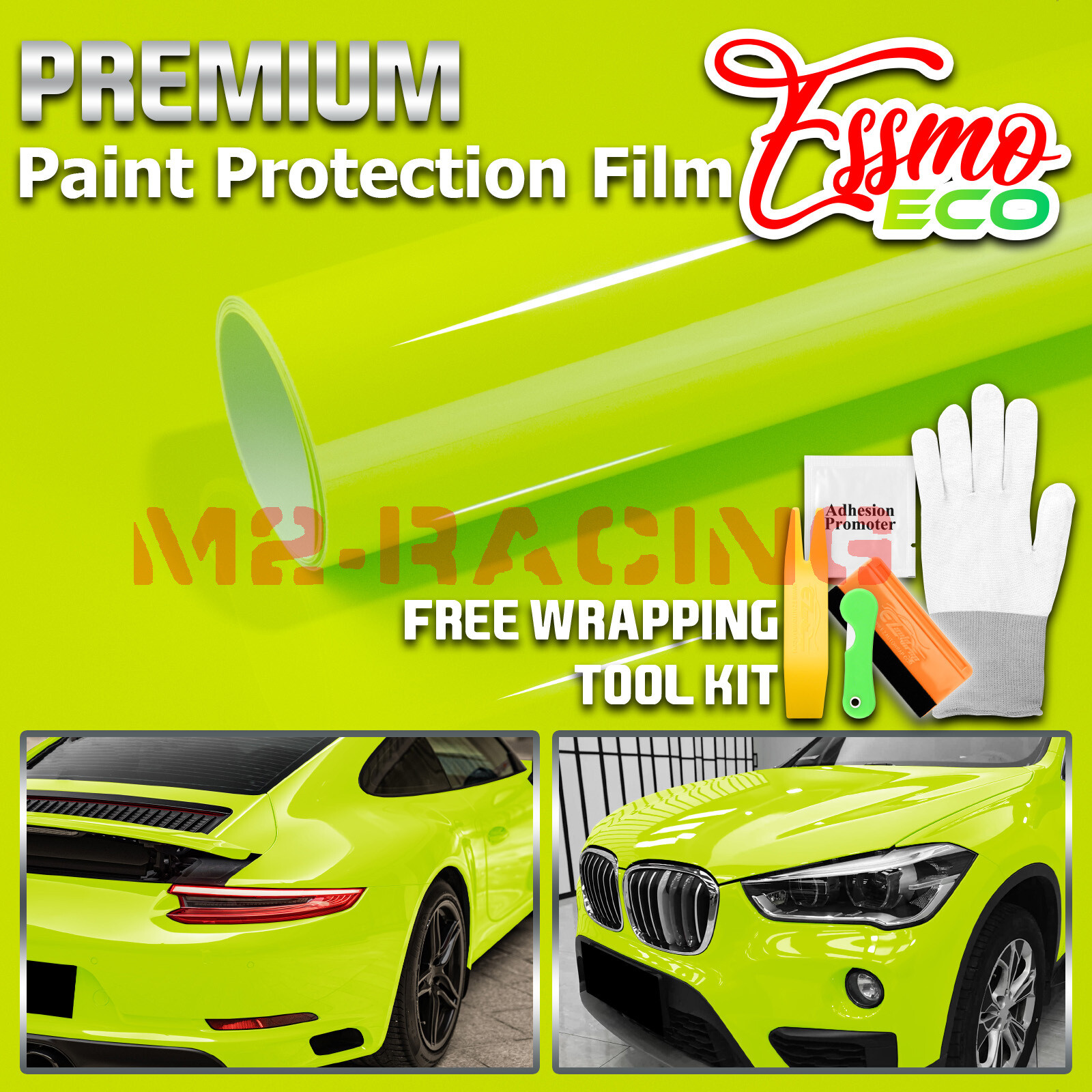 Color PPF Paint Protection Film Gloss Apple Green Car Paint Scratch Shield Wrap