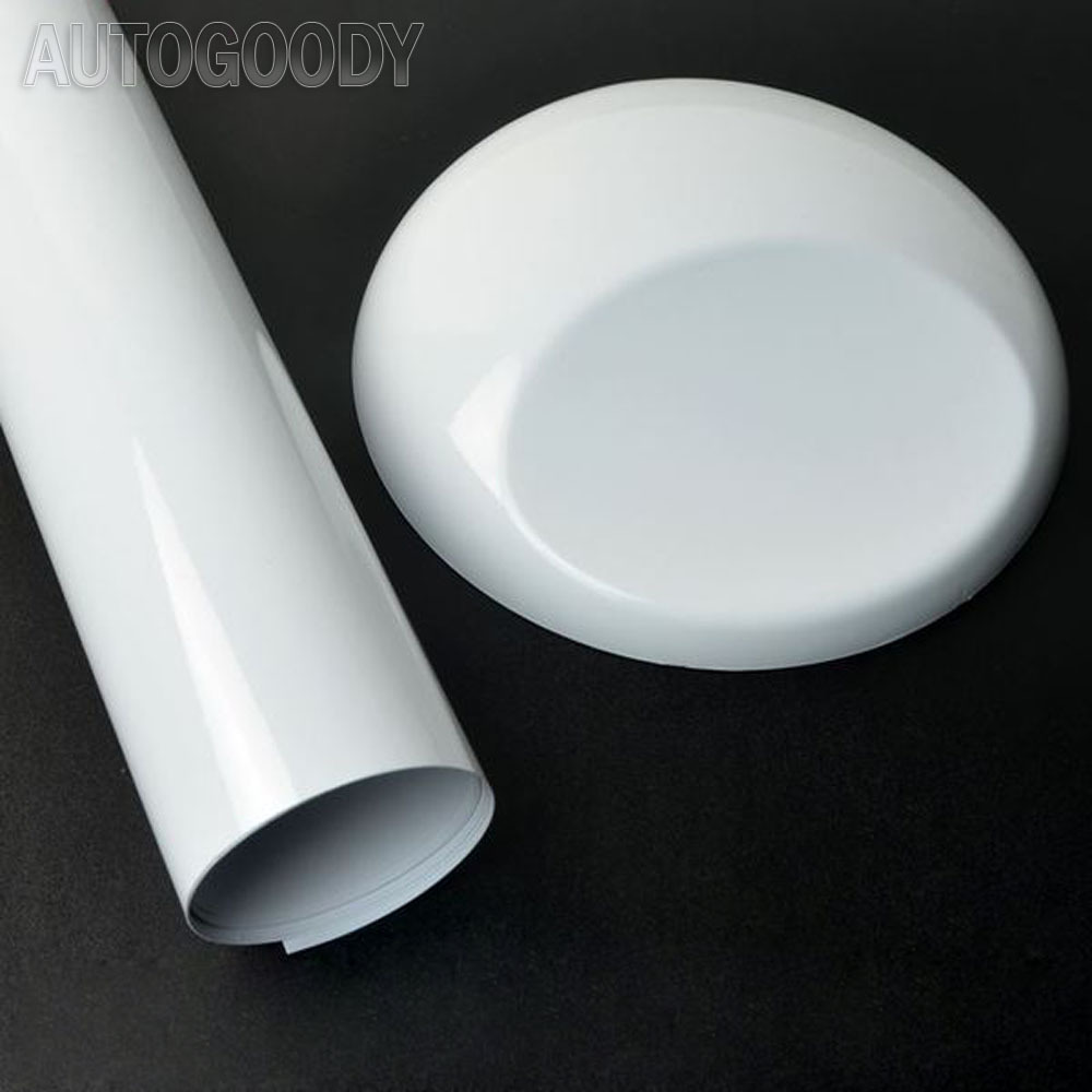 12″ x 60″ Gloss White Vinyl Film Wrap Sticker Decal Air Bubble Free 1ft x 5ft