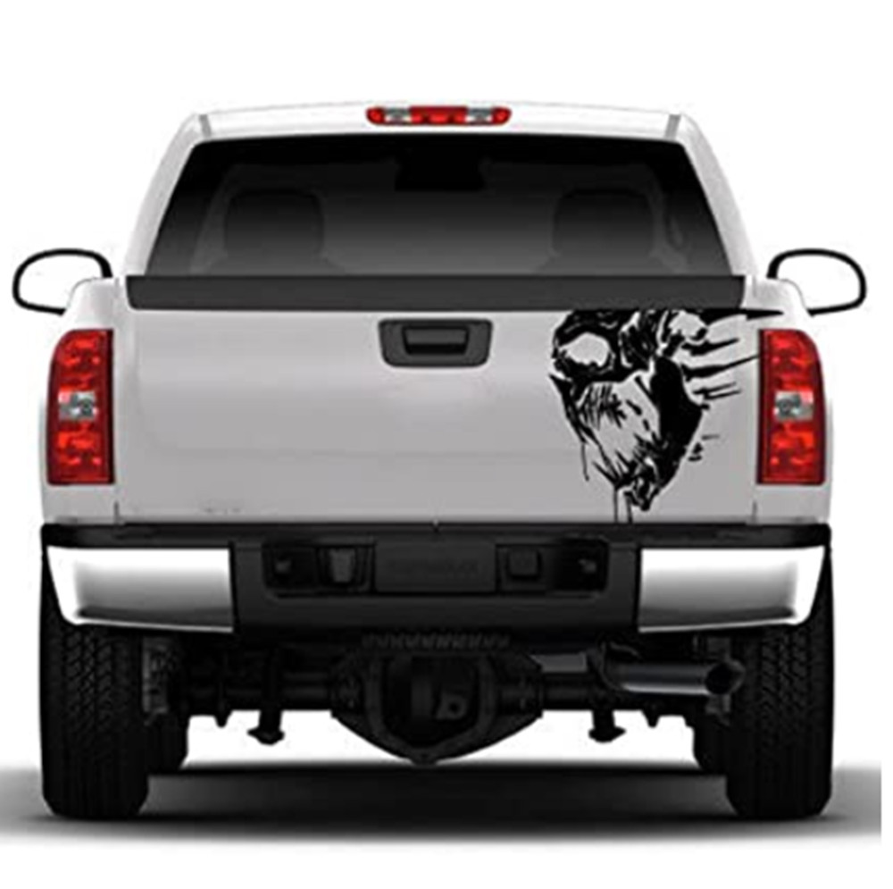 Skull Graphic Bed Tailgate Pattern Sticker Decals Body Trunk Decoration For Car