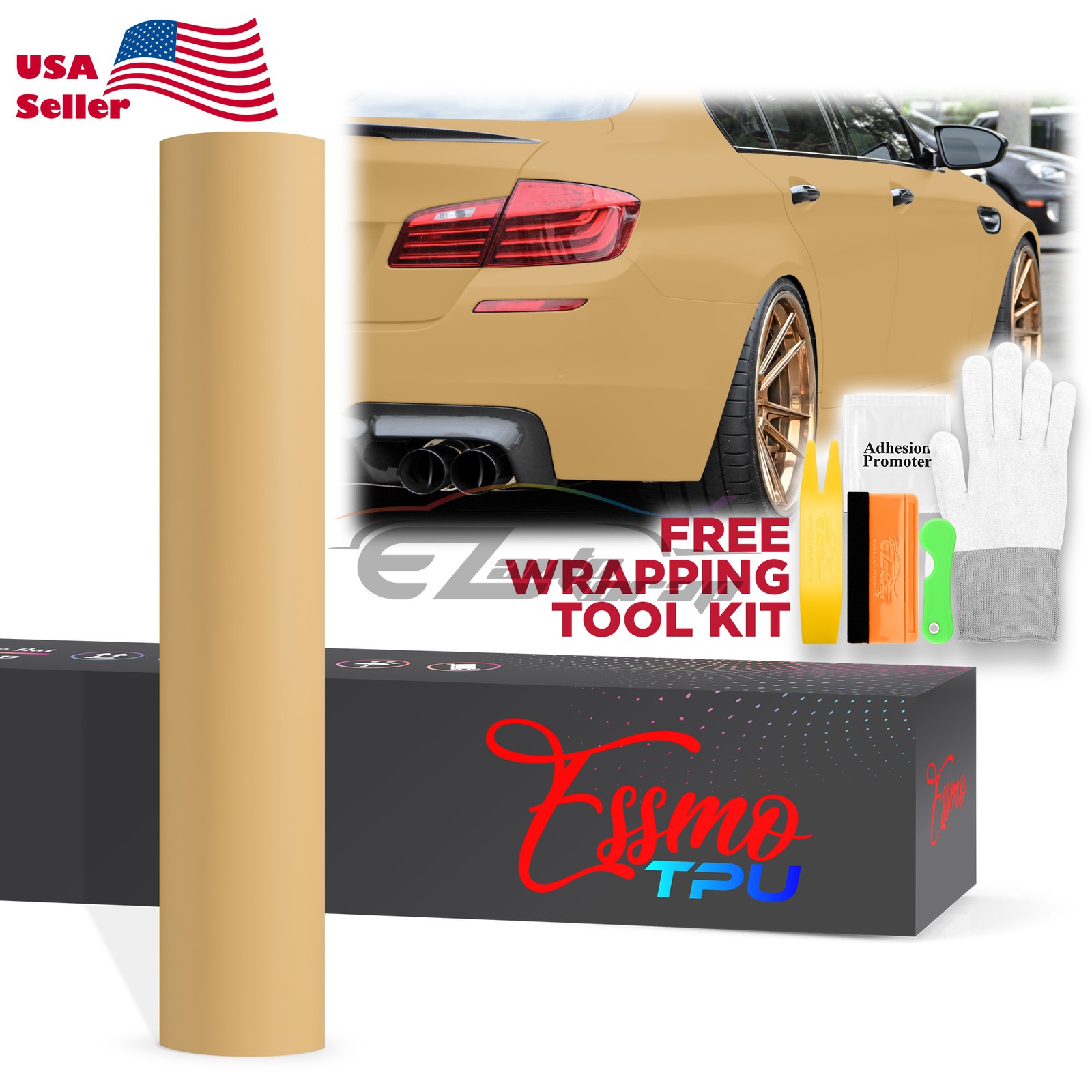 TPU Color Matte Sand Beige PPF Paint Protection Film Dry Wet Apply Vinyl Wrap