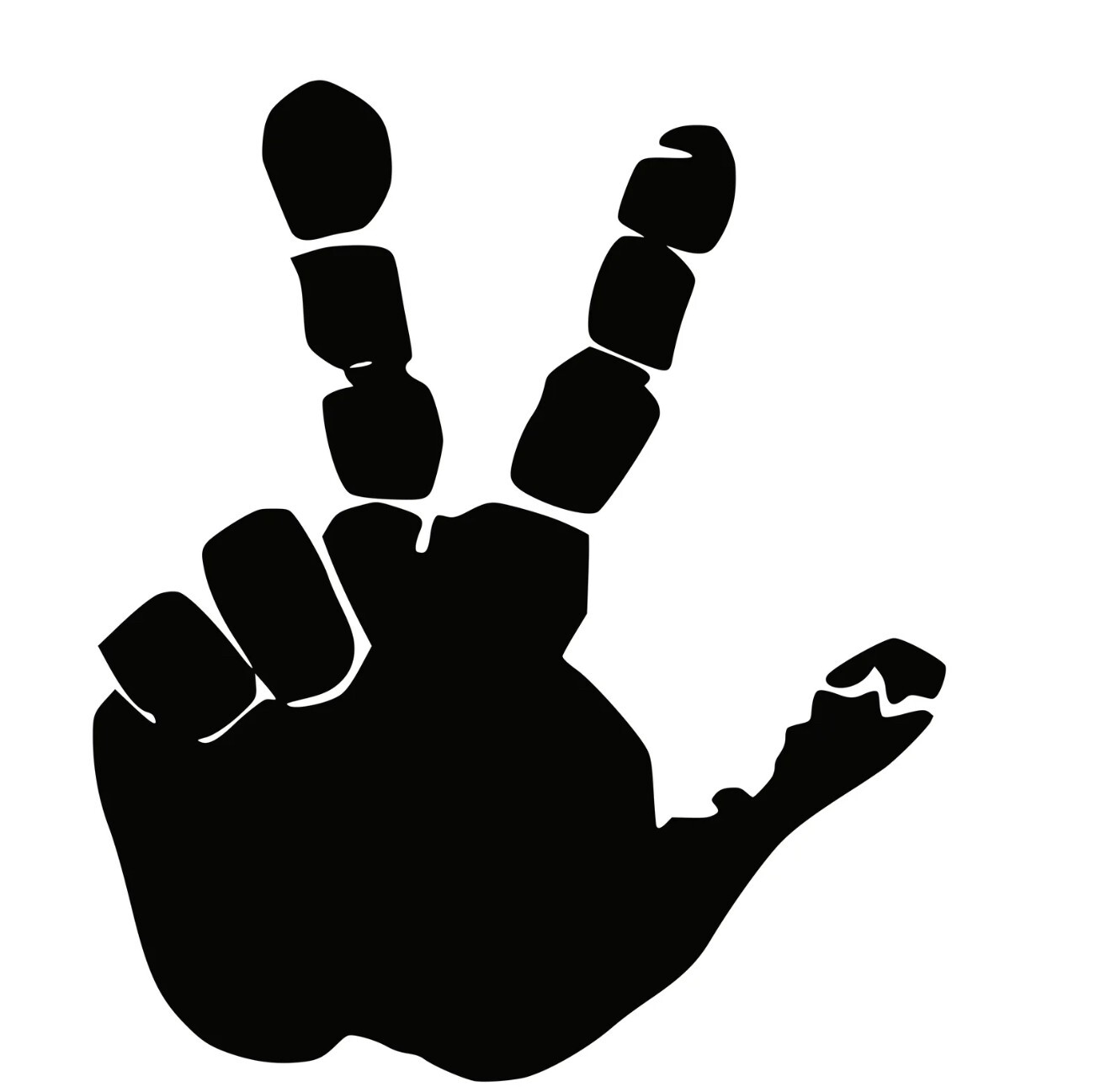 Set of Hand Wave Peace Wave Decal for Jeep Side Mirrors- Left & Right