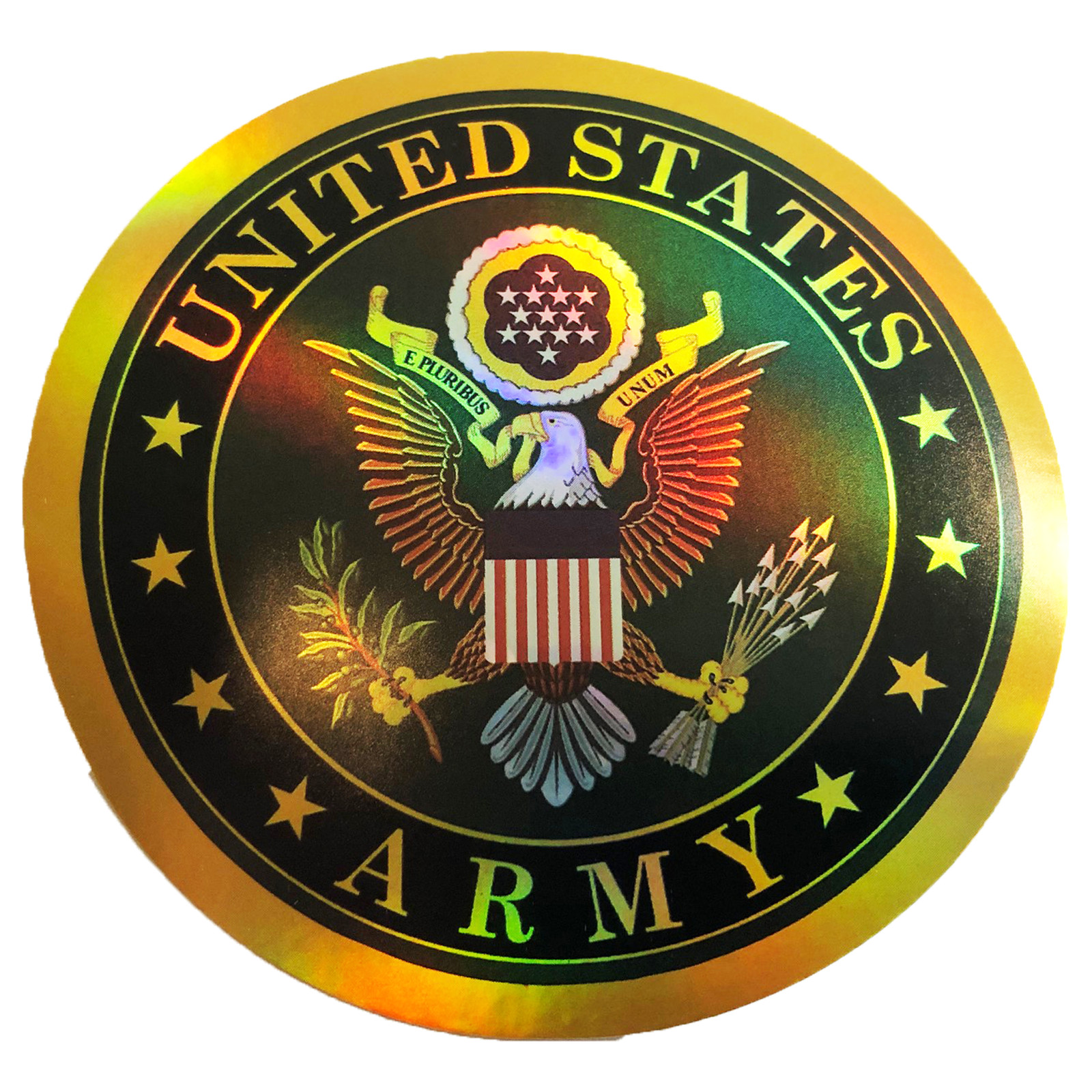 Reflective United States Army US Seal American Sticker Bumper Shiny Decal