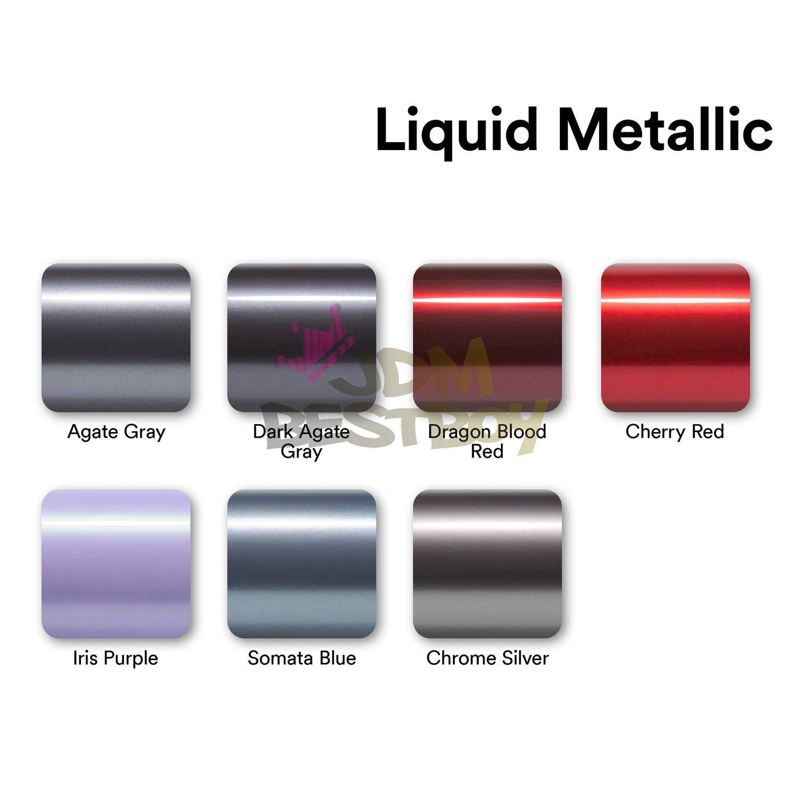 Premium Liquid Metallic Dark Agate Gray Auto Sticker Decal Vinyl Wrap Sheet Film