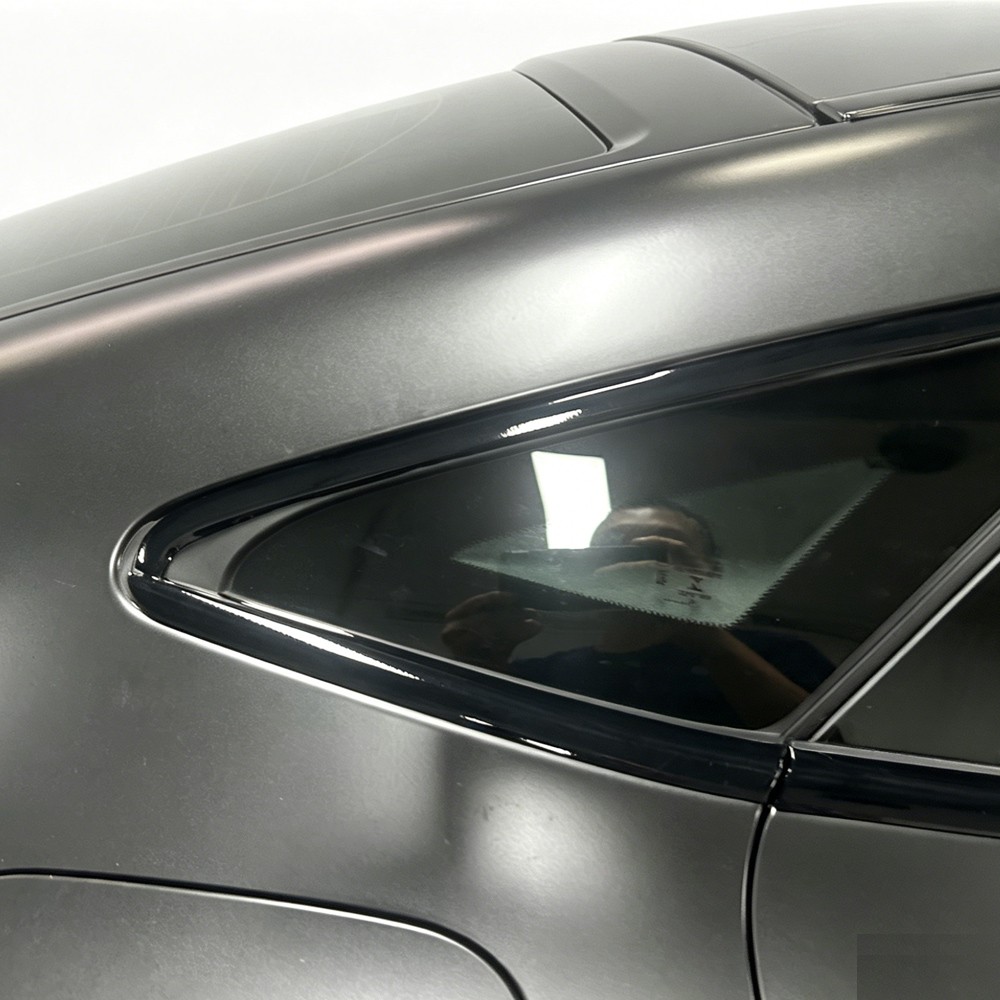 Matte/Glossy Black Chrome Delete Window Trims For Mercedes AMG GT X290 2019-2024
