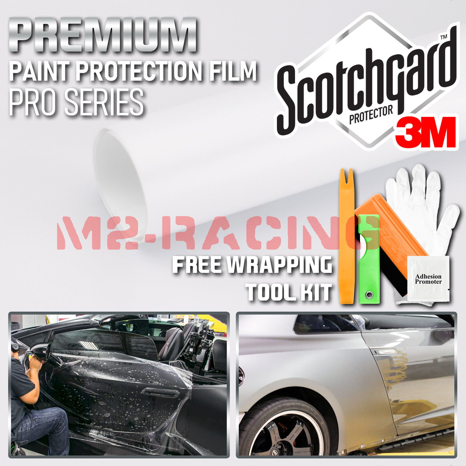 PPF Paint Protection Film ESSMO Pro Series Matte Clear Bra Sheet Wrap