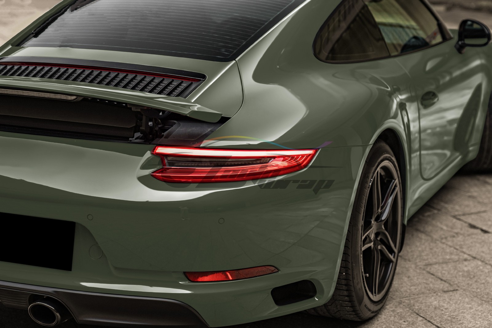 ESSMO PET Super Gloss Combat Green Car Vehicle Vinyl Wrap Decal Gloss Like Paint