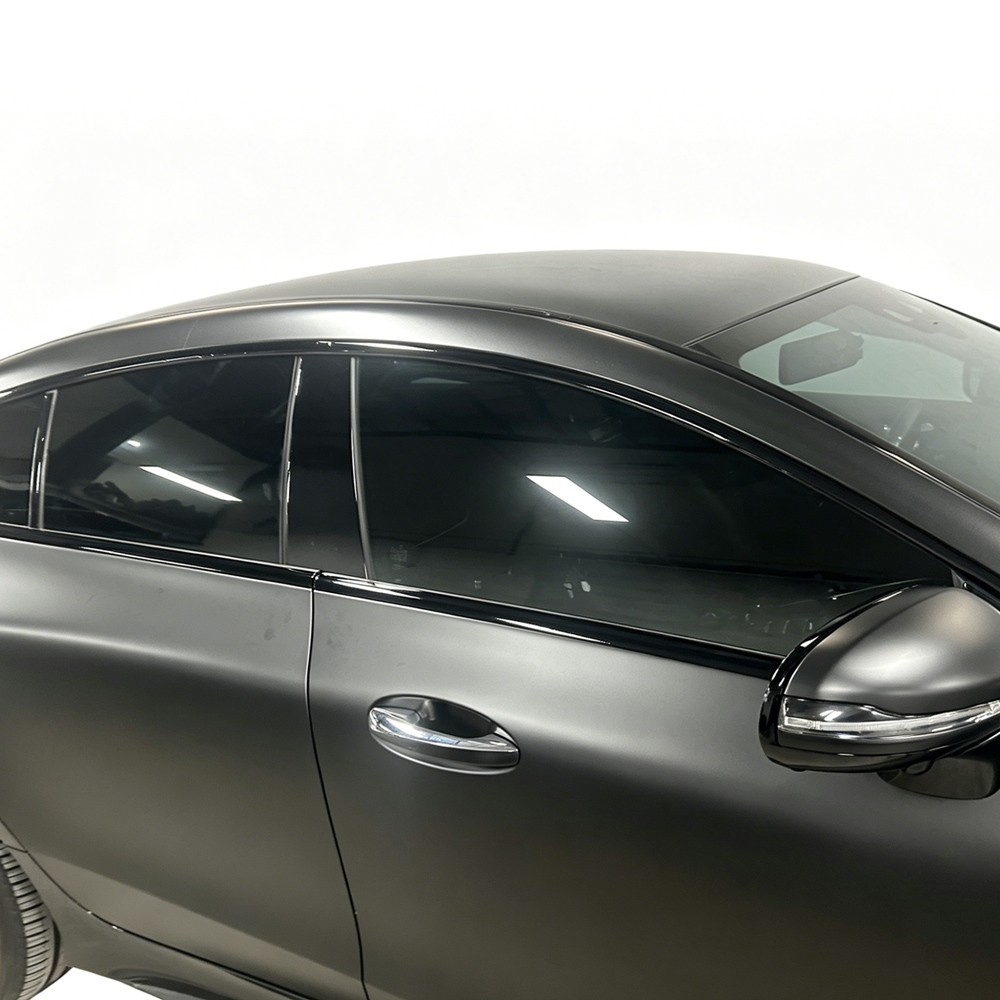 Matte/Glossy Black Chrome Delete Window Trims For Mercedes AMG GT X290 2019-2024