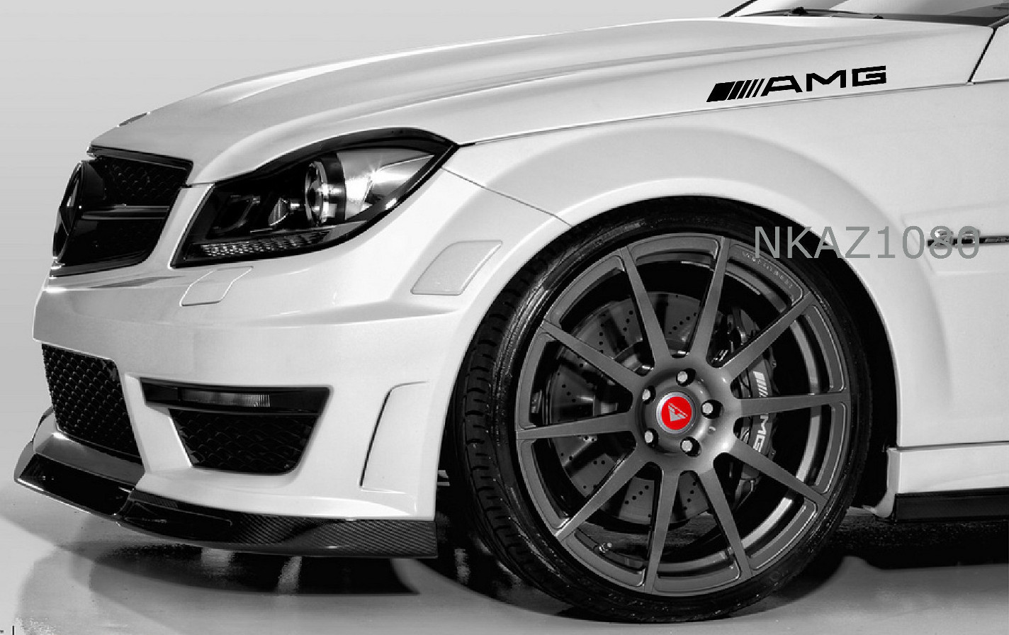 AMG Mercedes Benz Vinyl Decal Sport Racing car sticker emblem logo BLACK