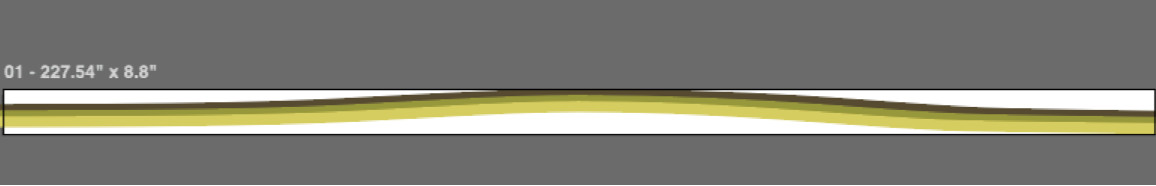 “Retro Flow” Accent Decal Kit – Green/Yellow stripes – Left+Right Stripe