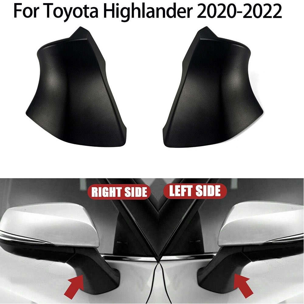 2/Left & Right Side Rearview Mirror Tri Base Cover For Toyota Highlander 20-2 E