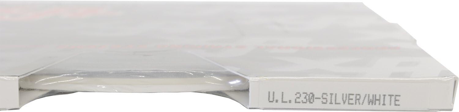 Universal 3/16″ 2-Color Pinstripe (Ultra Lite) 0216230 – Silver Metallic/White