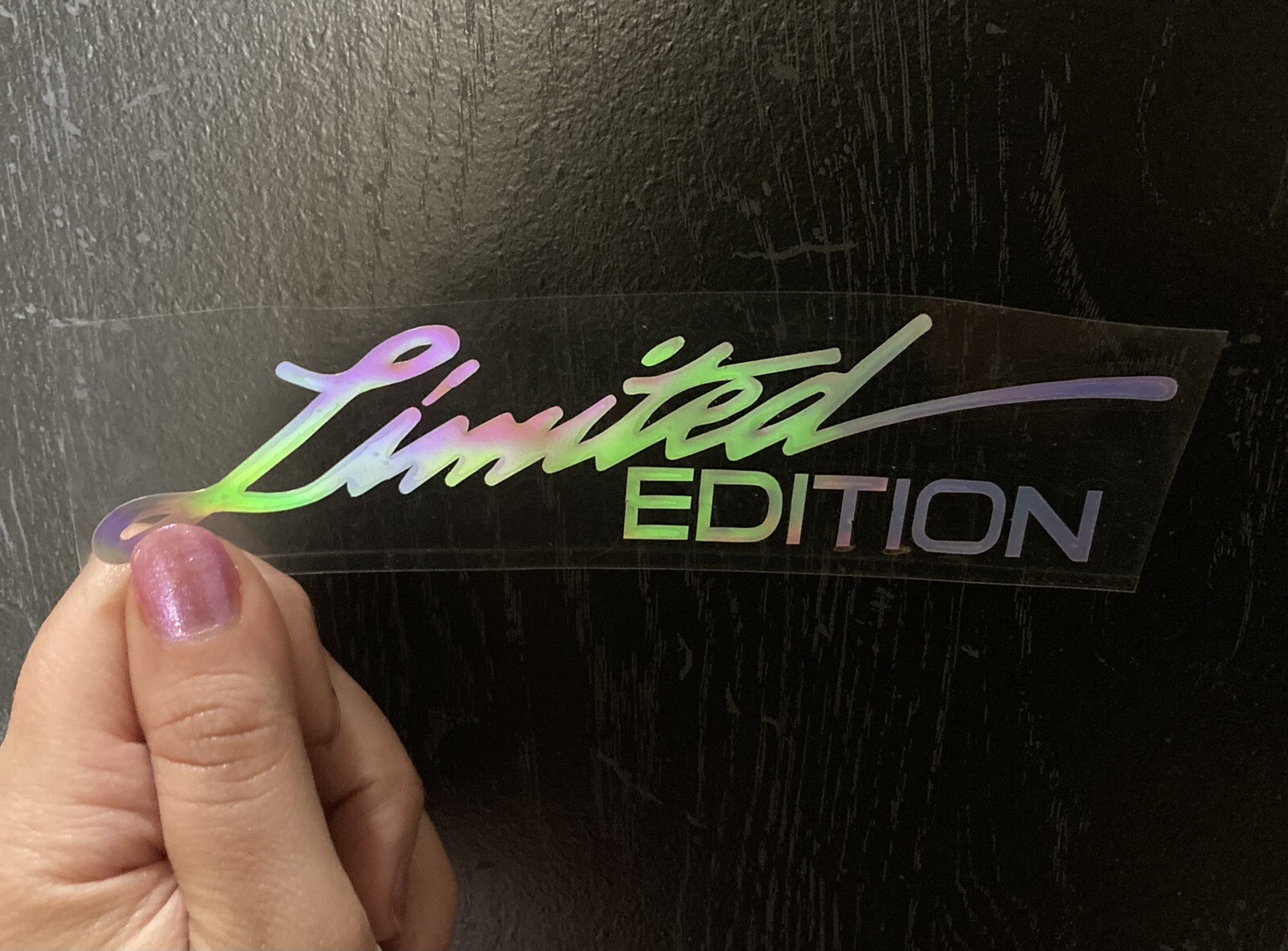 Limited Edition Laser Cut Decal Sticker – Reflective/Multicolor – Free Shipping