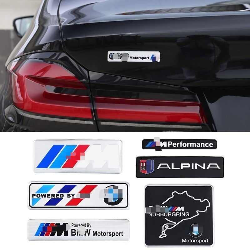 For BMW Fender Side Emblem M Metal Badge Scratch-Resistant Sticker Decoration