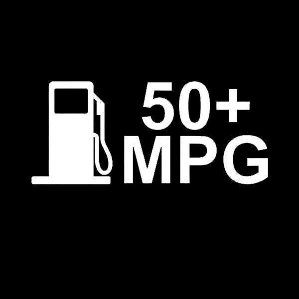 50 MPG Sticker