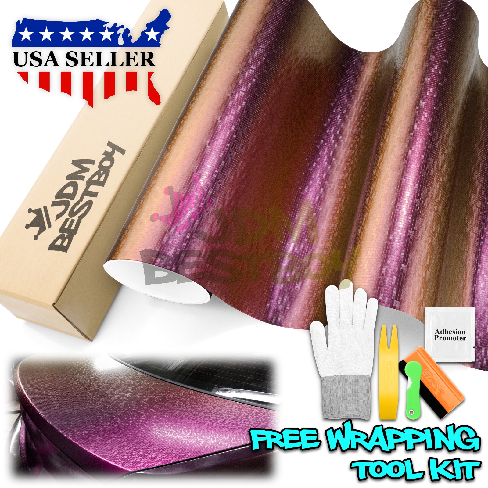 【Chameleon】 Gloss / Matte Metallic Color Change Shift Flow Vinyl Wrap Sheet Film