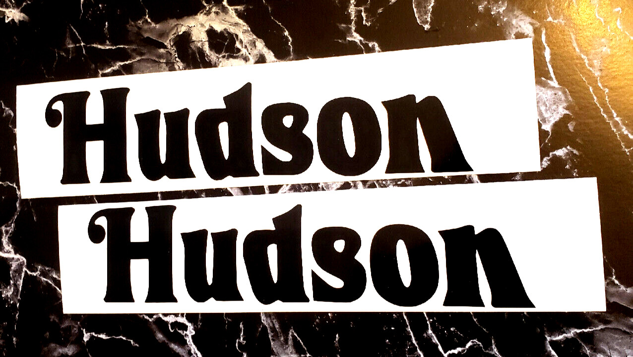 hudson trailer decals Stickers Gloss BLACK 24″ Fast USA!