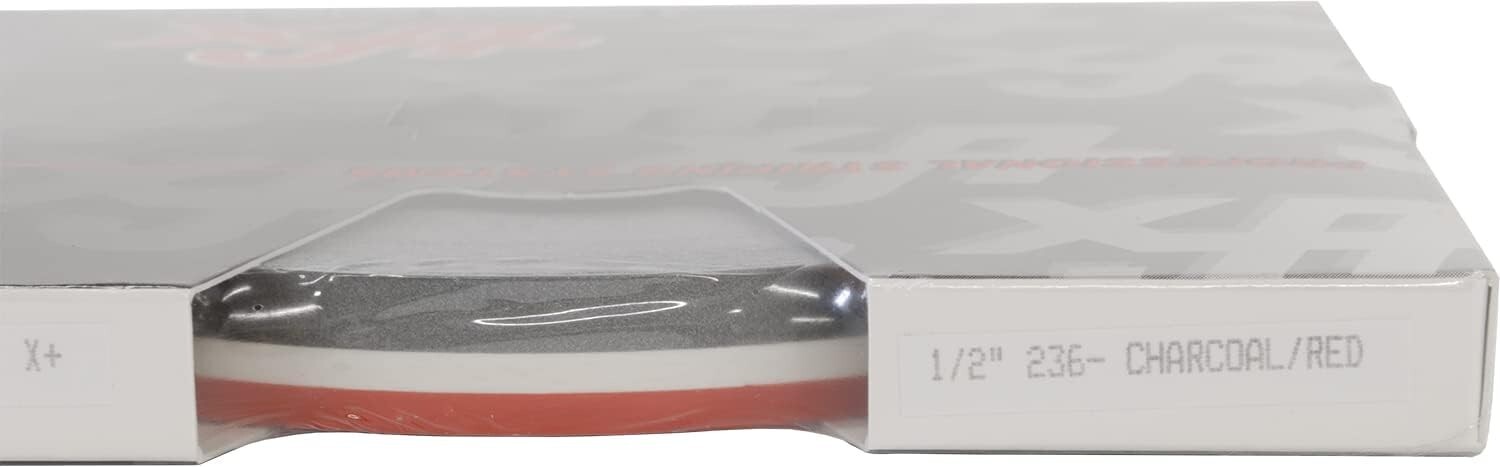 Universal 1/2″ 2-Color Pinstripe 02085236- Charcoal Metallic/Red
