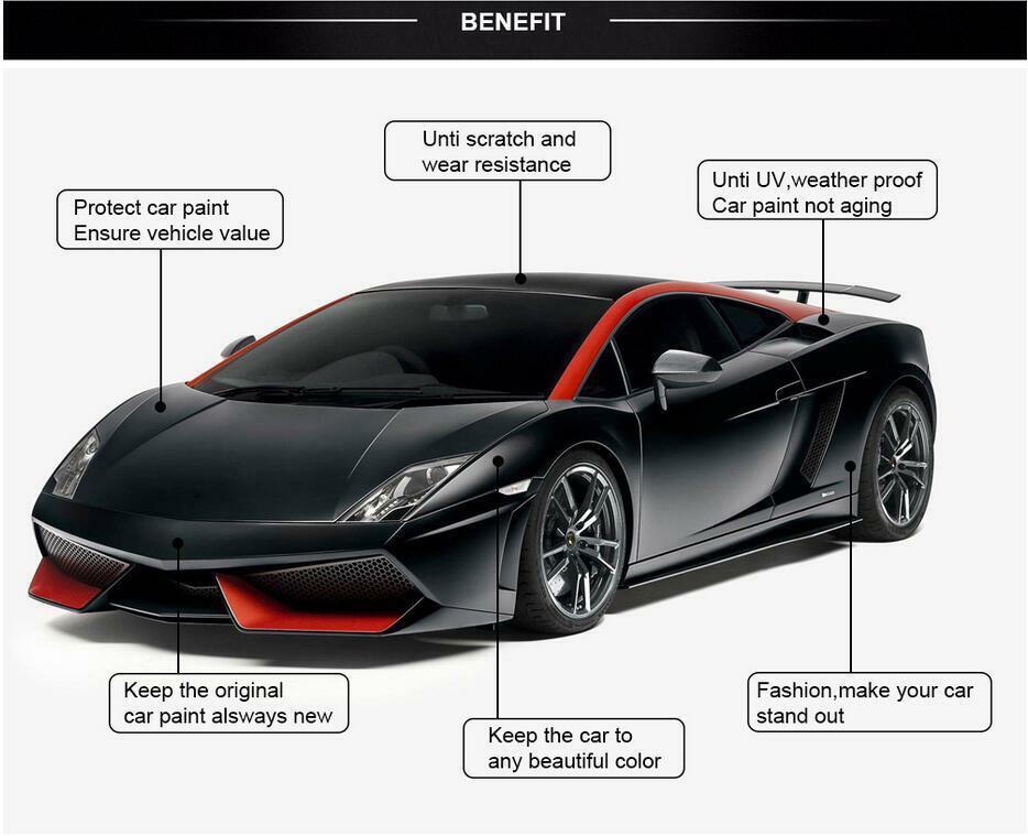 Full Roll – Metallic Satin Matte Chrome Vinyl Film Car Wrap Sticker Bubble Free