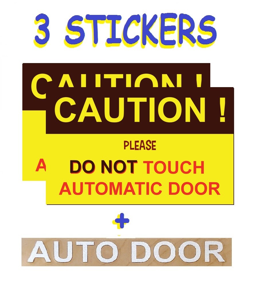 CAUTION AUTO DOOR STICKERS FOR SUV , SHARE & TAXI UBER