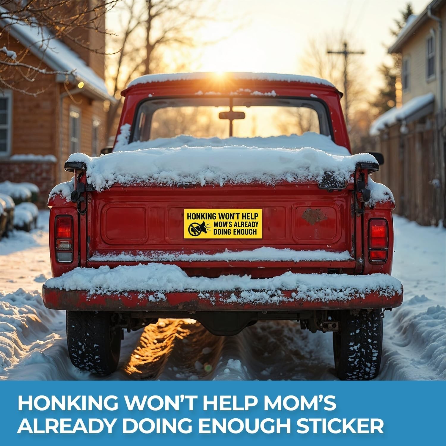 StickerJet Honking Won’t Help Mom’s Already Doing Enough 9×3″ Stickers –Set of 2