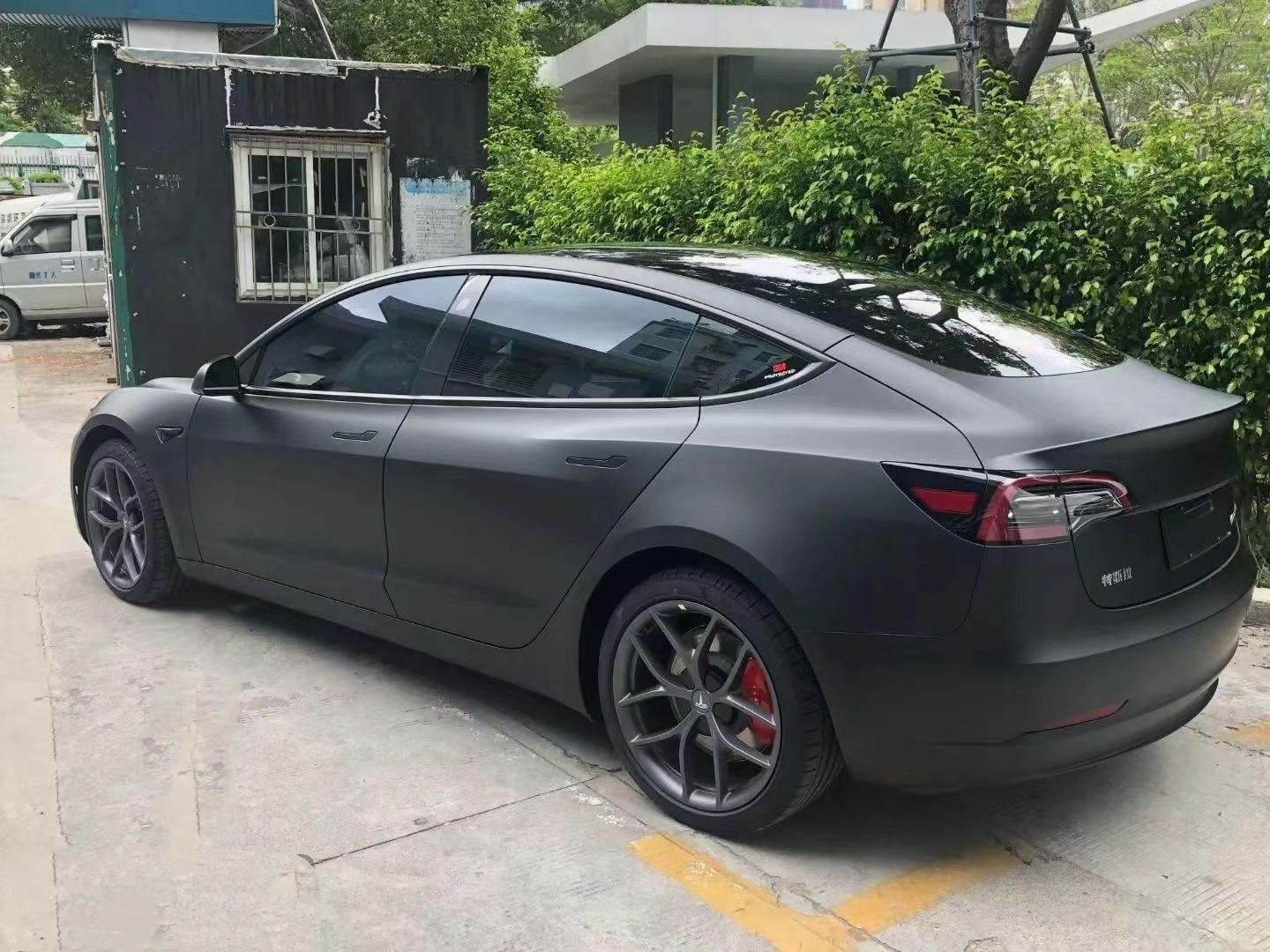 2017-2023 Tesla Model 3 Paint Protection Film Wrap Color Change Matte Black