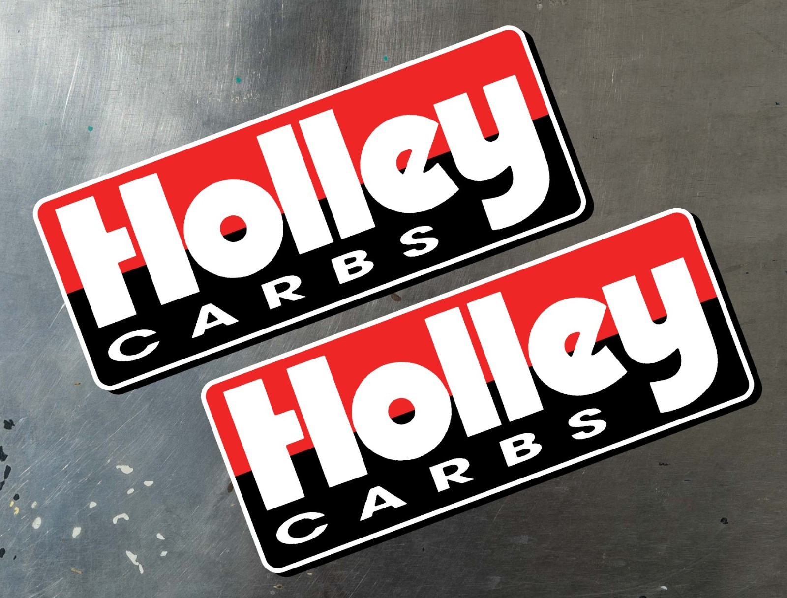 Holley Carbs Logo Water Proof UV Safe Glossy Vinyl Decals x2 Racing
