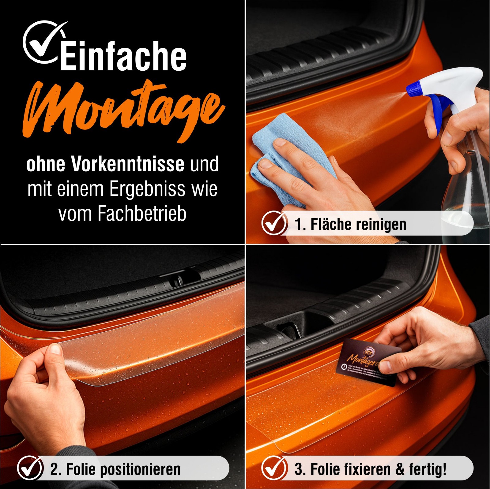 Lackschutzfolie für DACIA ✓ Ladekantenschutz Kantenschutz Auto Folie mit Zubehör