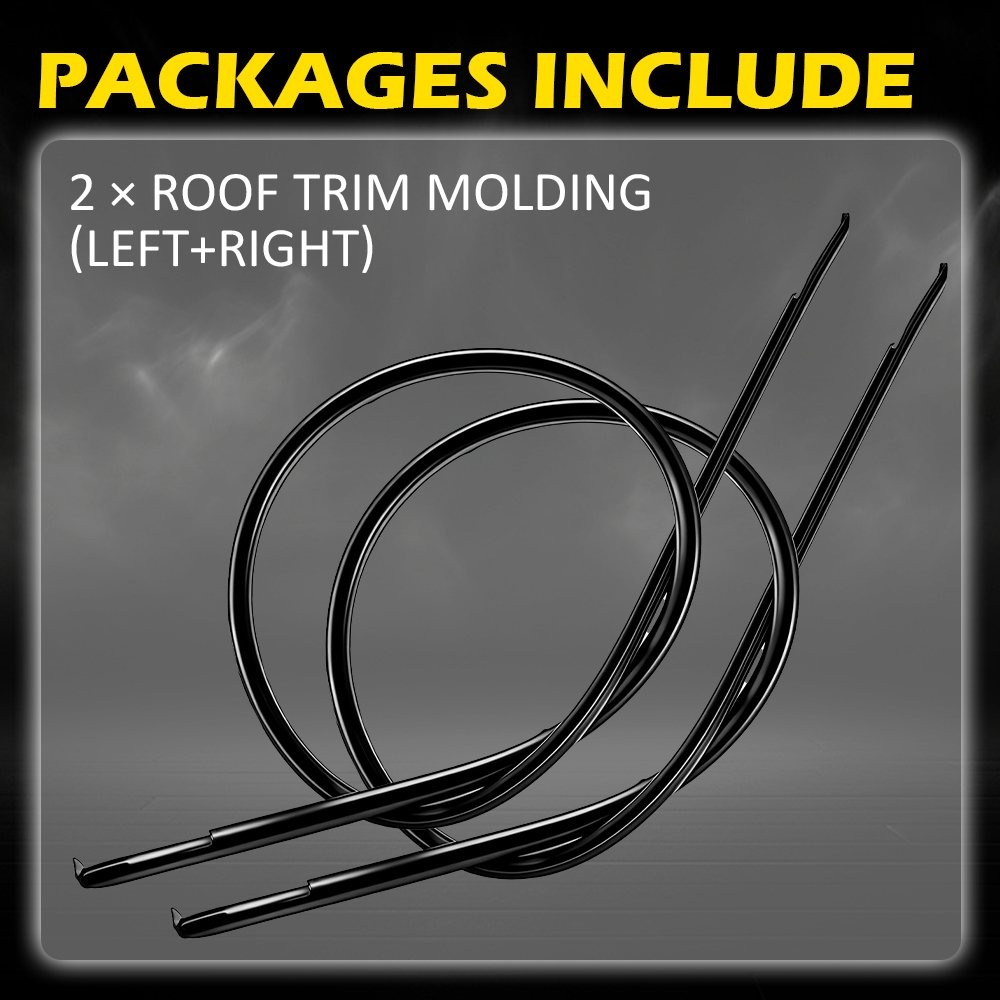 For 2003-08 Toyota Corolla 2-20X Roof Molding Weatherstrip Sear Trim 75556-12120